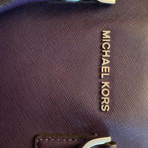 Michael Kors: Small Saffiano Satchel Bag; Iris